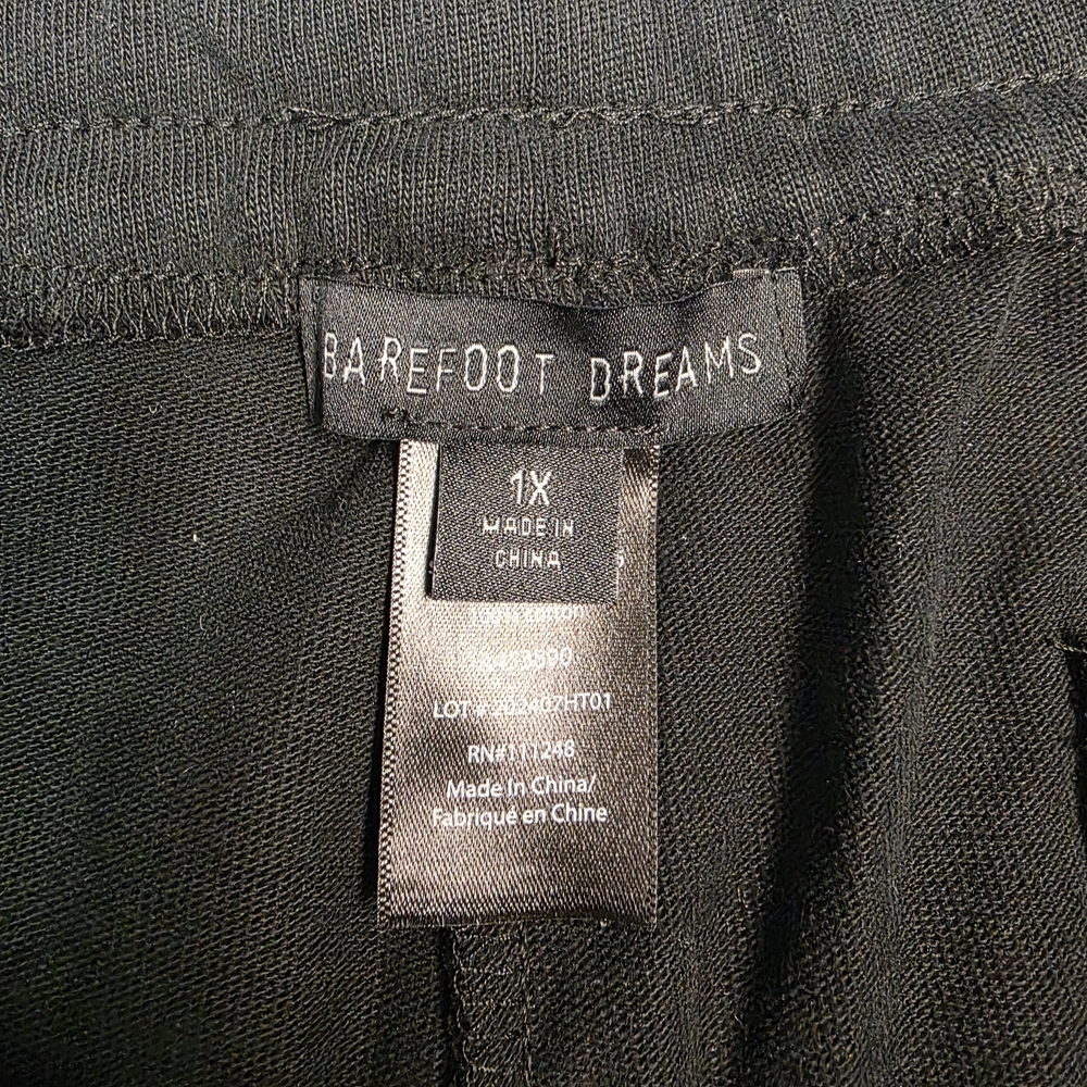 Barefoot Dreams‎ Cozychic Lite Easy Long Sleeve Top and Jogger Set Black Sz 1X - Picture 12 of 15